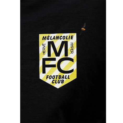 T-shirt noir logo Mélancolie F.C.