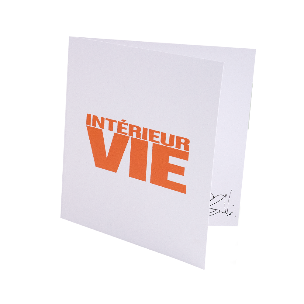 Vinyle Exclusif "Intérieur Vie" + Carte dédicacée